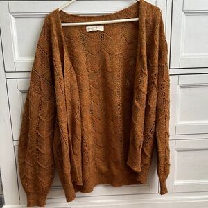Love Tree Women's Cozy Brown Cardigan